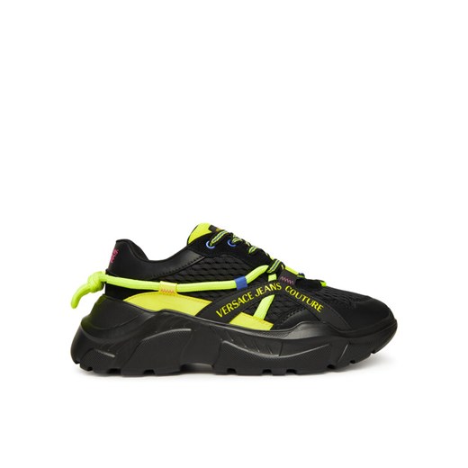 Sneakersy Versace Jeans Couture Fondo Speedtrack 79YA3SC3 Czarny ze sklepu eobuwie.pl w kategorii Buty sportowe męskie - zdjęcie 186100549
