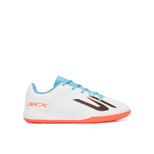Buty do piłki nożnej Skechers Jr Youth Ic 252168L WTQP Biały ze sklepu eobuwie.pl w kategorii Buty sportowe dziecięce - zdjęcie 186100585