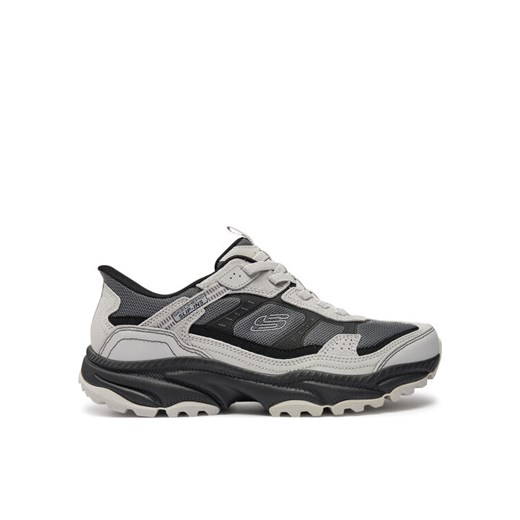 Trekkingi Skechers Slip-ins Vigor AT 237744/GYBK Szary ze sklepu eobuwie.pl w kategorii Buty trekkingowe męskie - zdjęcie 186100636