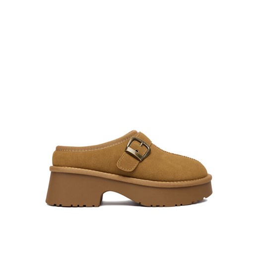 Klapki JENNY CEO-HDR25412-1 Beżowy ze sklepu eobuwie.pl w kategorii Kapcie damskie - zdjęcie 186100705