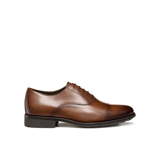 Półbuty Geox U Walk Pleasure F U55H8A 00043 C6610 Brązowy ze sklepu eobuwie.pl w kategorii Buty eleganckie męskie - zdjęcie 186100768