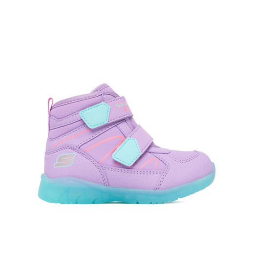 Śniegowce Skechers Illumi-Brights 319310N LVMT Fioletowy ze sklepu eobuwie.pl w kategorii Buty zimowe dziecięce - zdjęcie 186100776