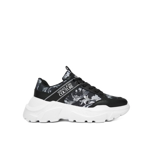 Sneakersy Versace Jeans Couture 79YA3SC2 Czarny ze sklepu eobuwie.pl w kategorii Buty sportowe męskie - zdjęcie 186100779