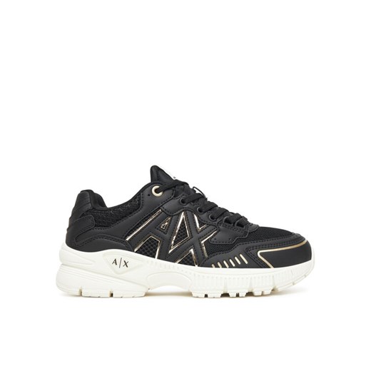 Sneakersy Armani Exchange XW002153 AF19535 MC077 Czarny ze sklepu eobuwie.pl w kategorii Buty sportowe damskie - zdjęcie 186100816