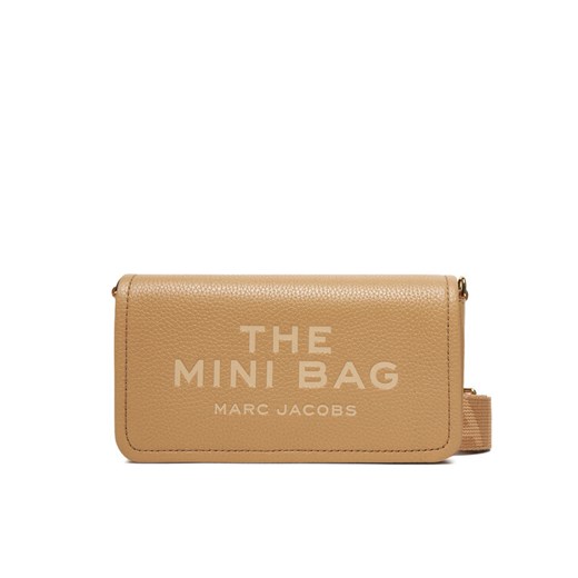 Torebka Marc Jacobs The Leather Mini Bag 2S4SMN080S02 Brązowy ze sklepu eobuwie.pl w kategorii Listonoszki - zdjęcie 186101127