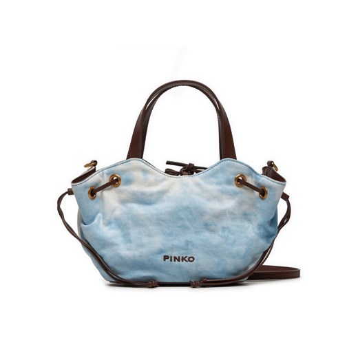 Torebka Pinko Pagoda Small Shopper PE 24 PLTT 102910 A1MB Błękitny Pinko OS eobuwie.pl
