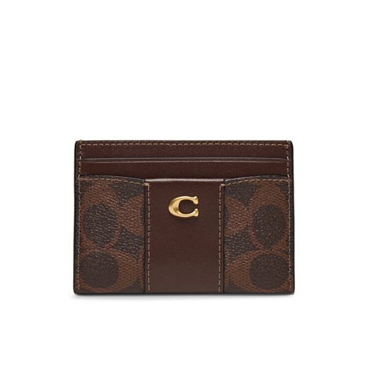 Etui na karty kredytowe Coach CBY80 Brązowy ze sklepu eobuwie.pl w kategorii Etui - zdjęcie 186101248