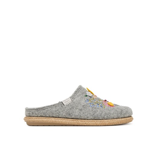 Kapcie Toni Pons Deli-Ef Szary ze sklepu eobuwie.pl w kategorii Kapcie damskie - zdjęcie 186101249