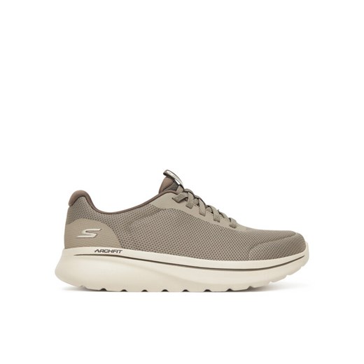 Sneakersy Skechers Go Walk Arch Fit N-Joy 217078 TPE Szary ze sklepu eobuwie.pl w kategorii Buty sportowe męskie - zdjęcie 186101507
