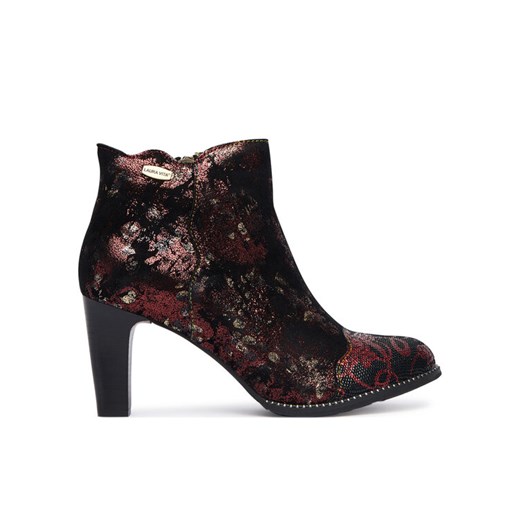 Botki Laura Vita Albane 198 Czerwony ze sklepu eobuwie.pl w kategorii Botki - zdjęcie 186101516