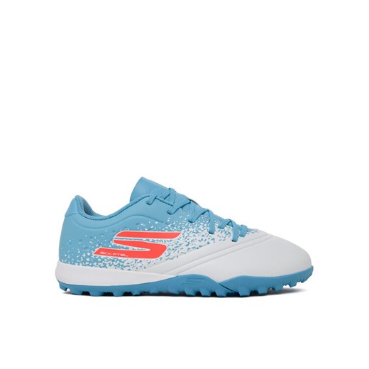 Buty do piłki nożnej Skechers Jr Youth Tf 252061L WTQP Biały ze sklepu eobuwie.pl w kategorii Buty sportowe dziecięce - zdjęcie 186101898