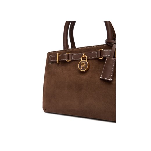 Torebka Tommy Hilfiger American Icon Mini Tote Suede Le AW0AW18202 Brązowy Tommy Hilfiger OS eobuwie.pl