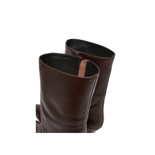 Botki Weekend Max Mara Rollio 2525796055600 Brązowy 38 eobuwie.pl