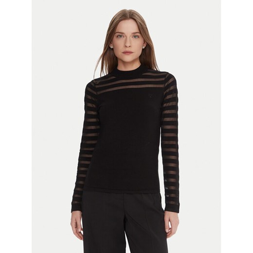 LOLA CASADEMUNT Bluzka LF2511015 Czarny Slim Fit ze sklepu MODIVO w kategorii Bluzki damskie - zdjęcie 186118687