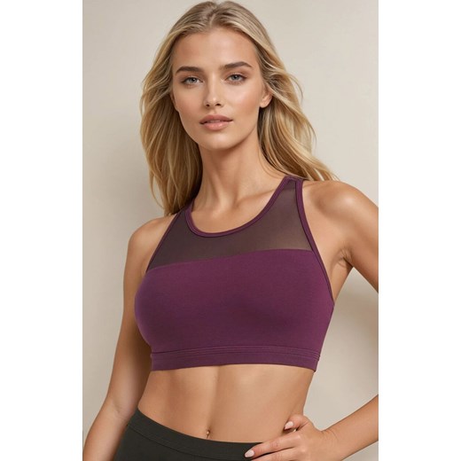 Biustonosz top damski sportowy fioletowy Lino 2705, Kolor fioletowy, Rozmiar M, Teyli ze sklepu Primodo w kategorii Biustonosze - zdjęcie 186118937