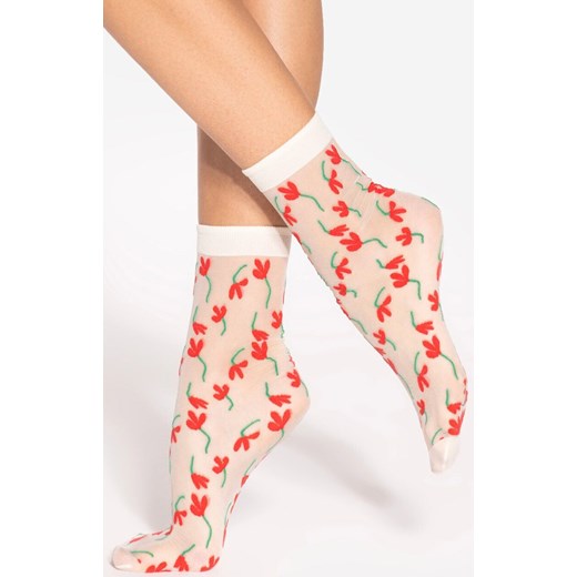 Gatta skarpetki damskie Spring Vibes 01 15 DEN, Kolor jasnobeżowy-wzór, Rozmiar uniwersalny, Gatta ze sklepu Primodo w kategorii Skarpetki damskie - zdjęcie 186119127