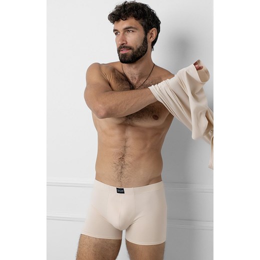 Beżowe bokserki męskie bawełna Apollo, Kolor beżowy, Rozmiar S, Gee One ze sklepu Primodo w kategorii Majtki męskie - zdjęcie 186119167