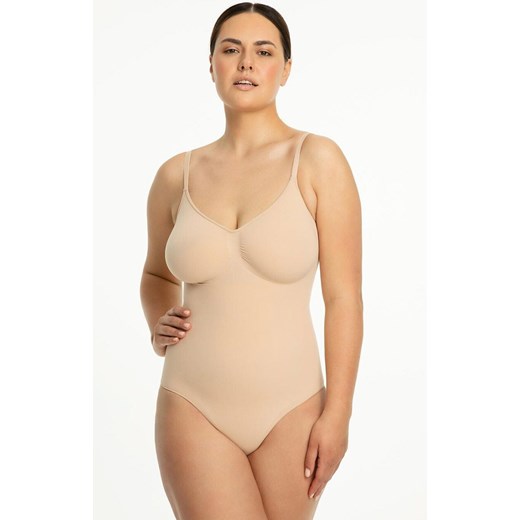 Bezszwowe body wyszczuplające beżowe 421 Seamless, Kolor beżowy, Rozmiar S, Julimex ze sklepu Primodo w kategorii Bielizna wyszczuplająca - zdjęcie 186119346