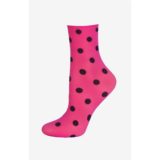 Marilyn cienkie skarpetki w grochy Big Dots, Kolor różowy, Rozmiar uniwersalny, Marilyn ze sklepu Primodo w kategorii Skarpetki damskie - zdjęcie 186119655