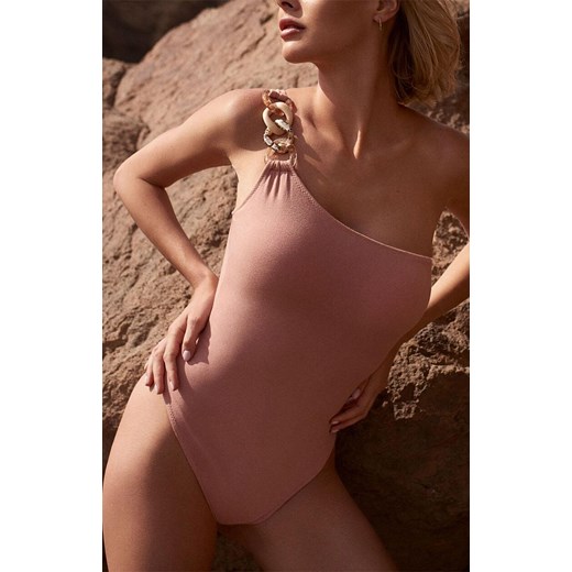 Marilyn bawełniane body na jedno ramię Curacao, Kolor różowy, Rozmiar 36, Marilyn ze sklepu Primodo w kategorii Body damskie - zdjęcie 186119679