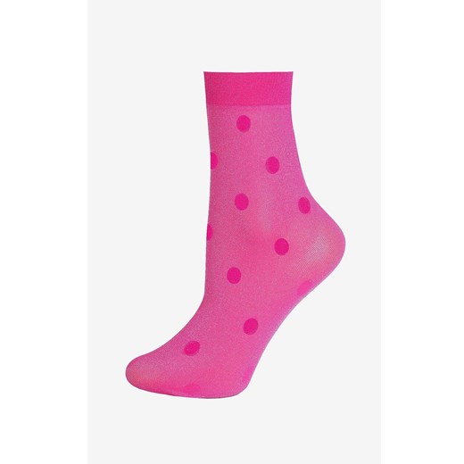 Marilyn różowe skarpetki w grochy Shine Dots, Kolor różowy, Rozmiar uniwersalny, Marilyn ze sklepu Primodo w kategorii Skarpetki damskie - zdjęcie 186119757