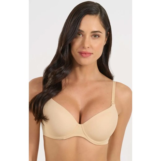Biustonosz usztywniany balkonetka beżowy 348, Kolor beżowy, Rozmiar 70B, SPIMAN ze sklepu Primodo w kategorii Biustonosze - zdjęcie 186120046