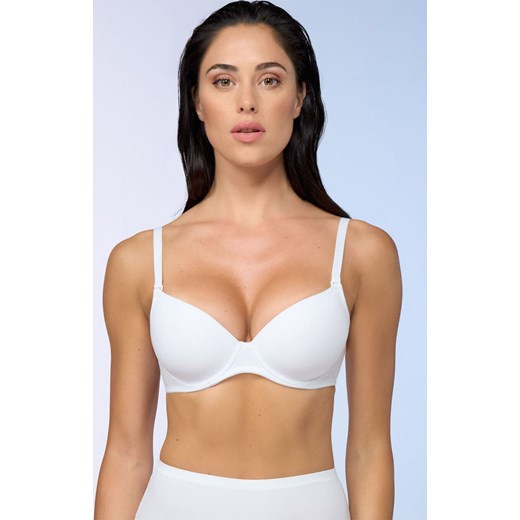 Biustonosz usztywniany balkonetka biały 348, Kolor biały, Rozmiar 70B, SPIMAN ze sklepu Primodo w kategorii Biustonosze - zdjęcie 186120049