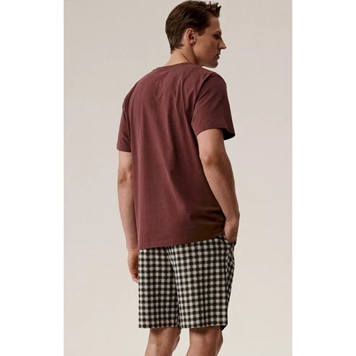 Atlantic bawełniana piżama męska NMP-397-WIN_SZA, Kolor bordowo-szary, Rozmiar M, ATLANTIC ze sklepu Intymna w kategorii Piżamy męskie - zdjęcie 186120708
