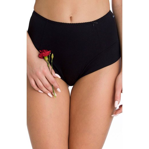 2-pack majtki z podwyższonym stanem czarne LPF 110, Kolor czarny, Rozmiar 3XL, Key ze sklepu Intymna w kategorii Majtki damskie - zdjęcie 186121116