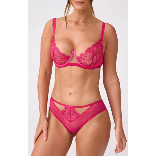 Marilyn figi damskie z koronką amarantowe Yvonne, Kolor amarantowy, Rozmiar L, Marilyn ze sklepu Intymna w kategorii Majtki damskie - zdjęcie 186121646