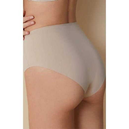 Figi z wysokim stanem beżowe Maxi Braga 503, Kolor beżowy, Rozmiar 2XL, Selene ze sklepu Intymna w kategorii Majtki damskie - zdjęcie 186121798
