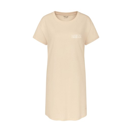 Triumph bawełniana koszula nocna damska Nightdresses 10221117-6720, Kolor beżowy, Rozmiar 36, Triumph ze sklepu Intymna w kategorii Koszule nocne - zdjęcie 186122049