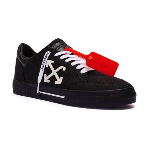 OFF-WHITE Sneakersy NEW LOW VULCANIZED CANVAS | z dodatkiem skóry ze sklepu Gomez Fashion Store w kategorii Buty sportowe męskie - zdjęcie 186122275
