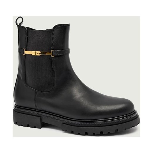 Elisabetta Franchi Skórzane sztyblety CHELSEA ze sklepu Gomez Fashion Store w kategorii Buty zimowe dziecięce - zdjęcie 186122285