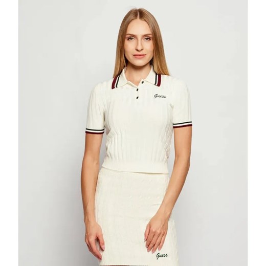 GUESS ACTIVE Polo SABINA | Slim Fit | z dodatkiem wełny ze sklepu Gomez Fashion Store w kategorii Swetry damskie - zdjęcie 186124715
