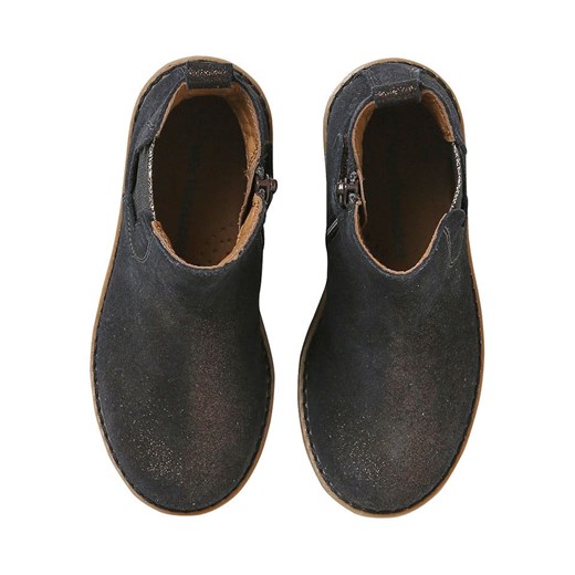 vertbaudet Skórzane sztyblety w kolorze złoto-antracytowym Vertbaudet 37 promocja Limango Polska