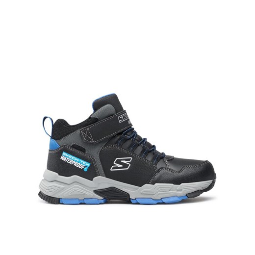Sneakersy Skechers Drollix Venture Rush 406418L/BKRY Czarny ze sklepu eobuwie.pl w kategorii Buty zimowe dziecięce - zdjęcie 186124969
