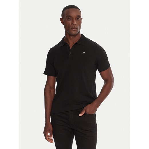 KARL LAGERFELD Polo 745022 554235 Czarny Regular Fit ze sklepu MODIVO w kategorii T-shirty męskie - zdjęcie 186125069
