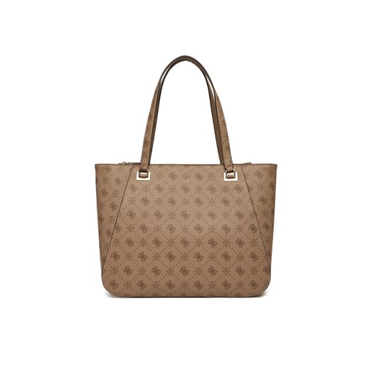 Guess Torebka Calebra Travel TWLP95 36024 Beżowy ze sklepu MODIVO w kategorii Torby Shopper bag - zdjęcie 186125086