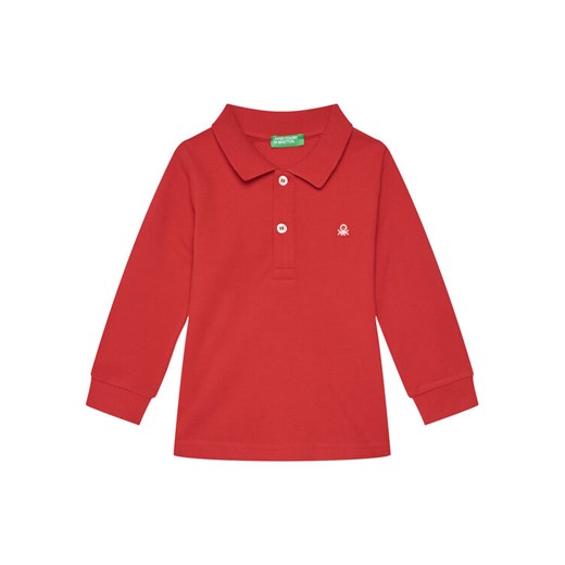 United Colors Of Benetton Polo 3089G3009 Czerwony Regular Fit ze sklepu MODIVO w kategorii T-shirty chłopięce - zdjęcie 186125089
