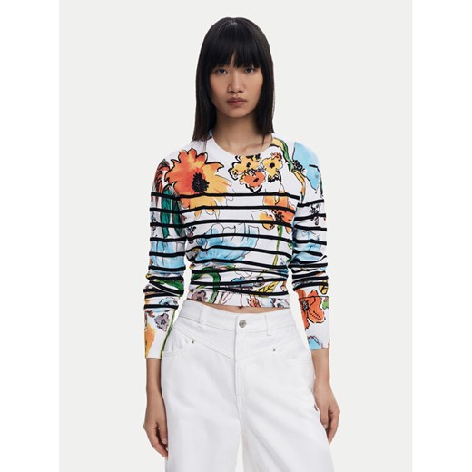Desigual Sweter 25SWJF21 Kolorowy Regular Fit ze sklepu MODIVO w kategorii Swetry damskie - zdjęcie 186125095