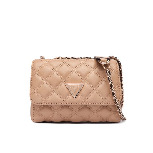 Guess Torebka Giully II Mini HWQG96 73740 Beżowy ze sklepu MODIVO w kategorii Kopertówki - zdjęcie 186125135