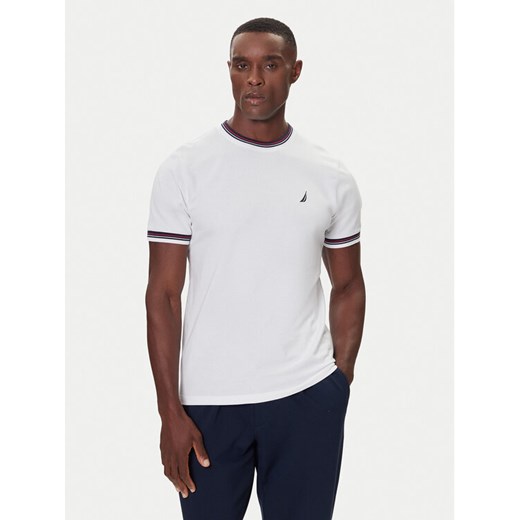 Nautica T-Shirt N1S03440 Biały Regular Fit ze sklepu MODIVO w kategorii T-shirty męskie - zdjęcie 186125188