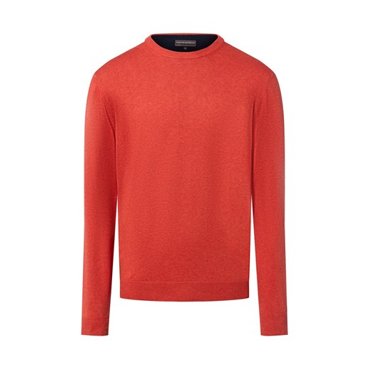 Finshley & Harding Sweter z dodatkiem kaszmiru Mężczyźni drobna dzianina sjena marmurkowy ze sklepu vangraaf w kategorii Swetry męskie - zdjęcie 186126069