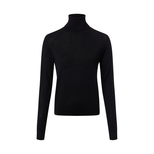BOSS Sweter damski z golfem - Frizani Kobiety drobna dzianina bakłażanowy jednolity ze sklepu vangraaf w kategorii Swetry damskie - zdjęcie 186126097