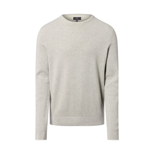 Nils Sundström Męski sweter z dzianiny Mężczyźni drobna dzianina jasny szary marmurkowy - id: 784390-0001-09920 - marki Nils Sundström - 186126108 Nils Sundström Męski sweter z dzianiny Mężczyźni drobna dzianina jasny szary marmurkowy ze sklepu vangraaf w kategorii Swetry męskie - zdjęcie 186126108