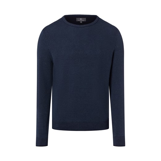 Nils Sundström Męski sweter z dzianiny Mężczyźni drobna dzianina granatowy wzorzysty - id: 784390-0002-09900 - marki Nils Sundström - 186126109 Nils Sundström Męski sweter z dzianiny Mężczyźni drobna dzianina granatowy wzorzysty ze sklepu vangraaf w kategorii Swetry męskie - zdjęcie 186126109