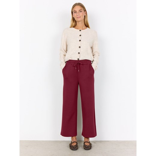 soyaconcept® Damskie spodnie do biegania - SC-Banu 33 Kobiety Modal bordowy jednolity ze sklepu vangraaf w kategorii Spodnie damskie - zdjęcie 186126129