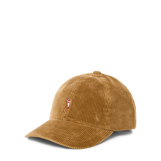 Polo Ralph Lauren Męska czapka z daszkiem Mężczyźni Sztruks wielbłądzi jednolity ze sklepu vangraaf w kategorii Czapki z daszkiem męskie - zdjęcie 186126149