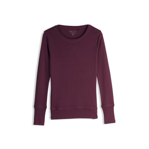 GATE Podstawowy bawełniany T-shirt z długim rękawem 34 ze sklepu gateshop w kategorii Bluzki damskie - zdjęcie 186126337